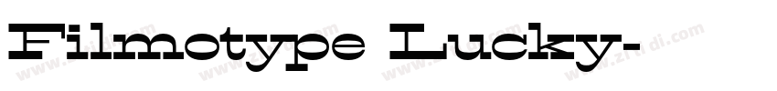 Filmotype Lucky字体转换